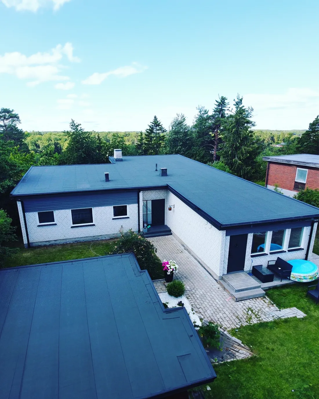 papptak villa stockholm